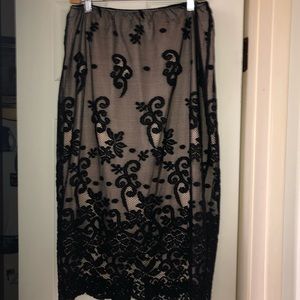 Beautiful Black/nude Skirt